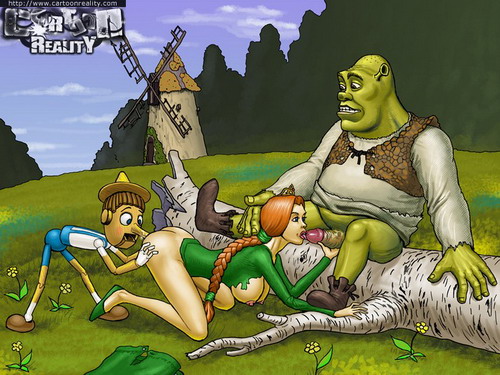 Lust in Cartoon Reality - Shrek's sluts!